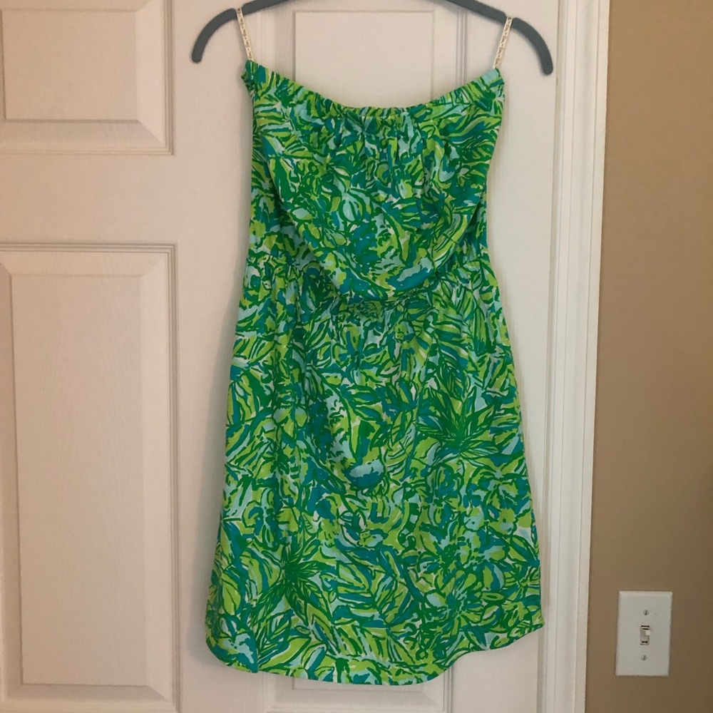 Lilly Pulitzer Strapless Pull-On Windsor Dress S